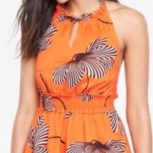 Ann Taylor Makena Floral halter Maxi dress size 12